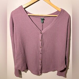 Wild Fable Lavender Waffle Knit Sweater Size S